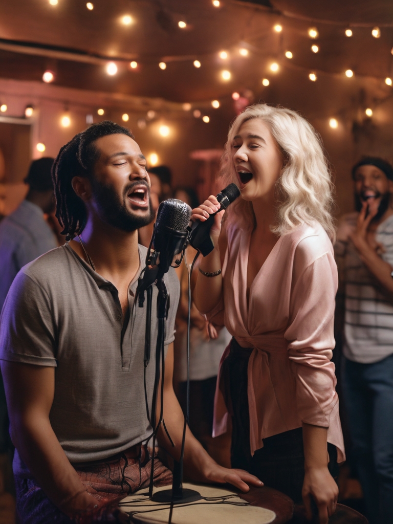 Karaoke at an event